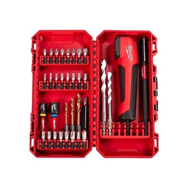 Milwaukee Shockwave Köşe Adaptörlü Bits Uç Seti 35 Parça 4932493653
