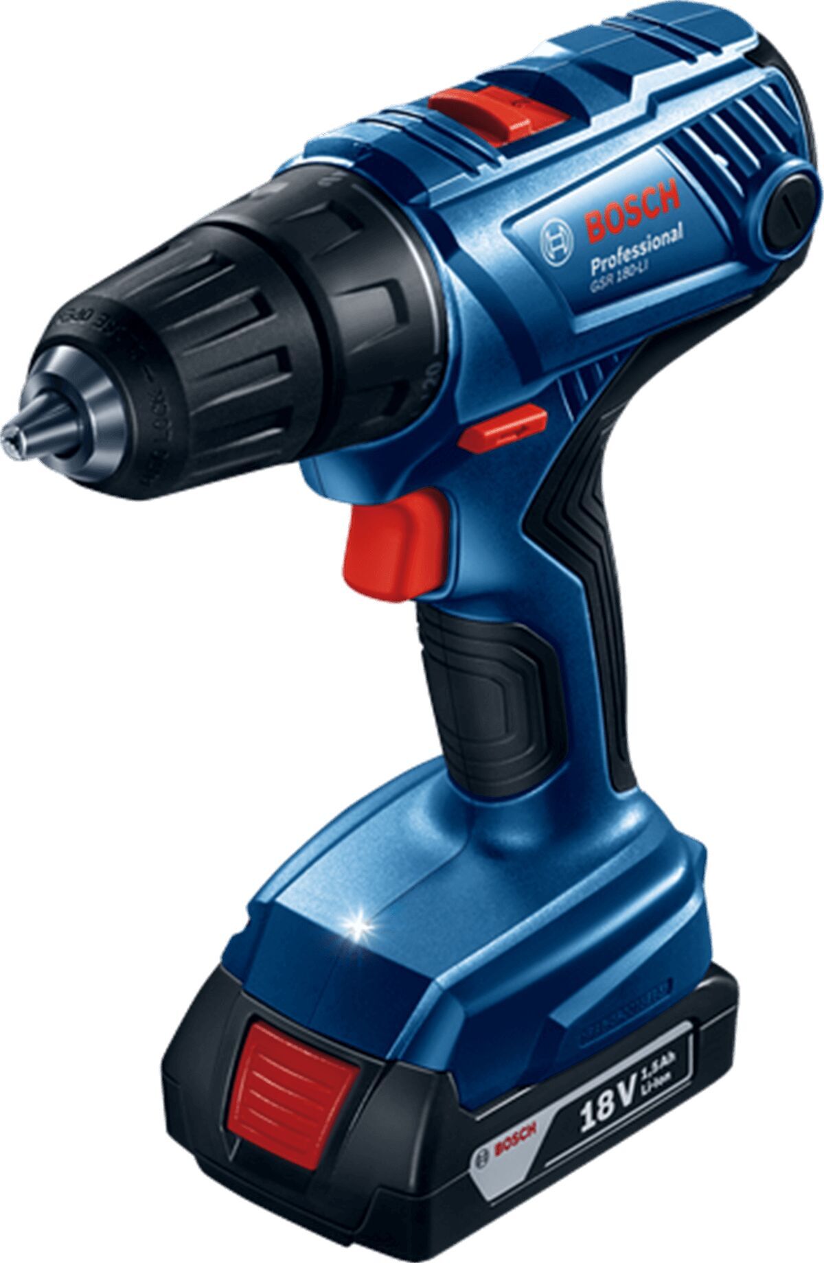 Bosch Professional GSR 180-LI 2X1,5 AH Akülü Delme/Vidalama - Çantalı