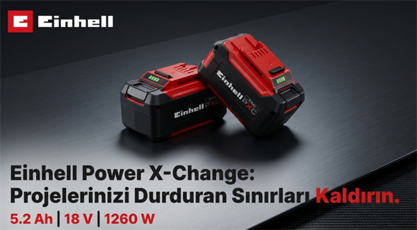 Einhell 2 Adet 18V 5,2AH Pxc Twinpack Akü 4511526