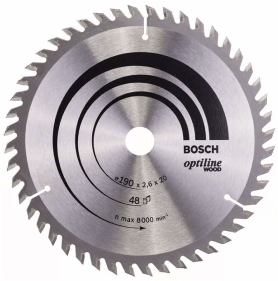 Bosch Daire Testere Bıçağı 190*2.6*20/16mm 48 Diş