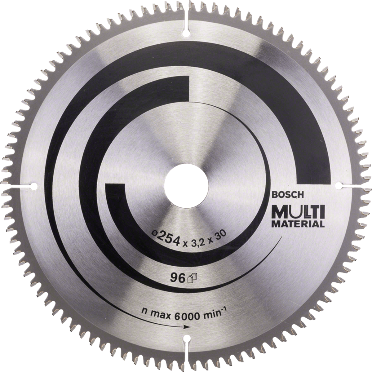 Bosch Multimaterial 254x30x3,2/2,5 Mm 96 Diş Daire Testere Bıçağı