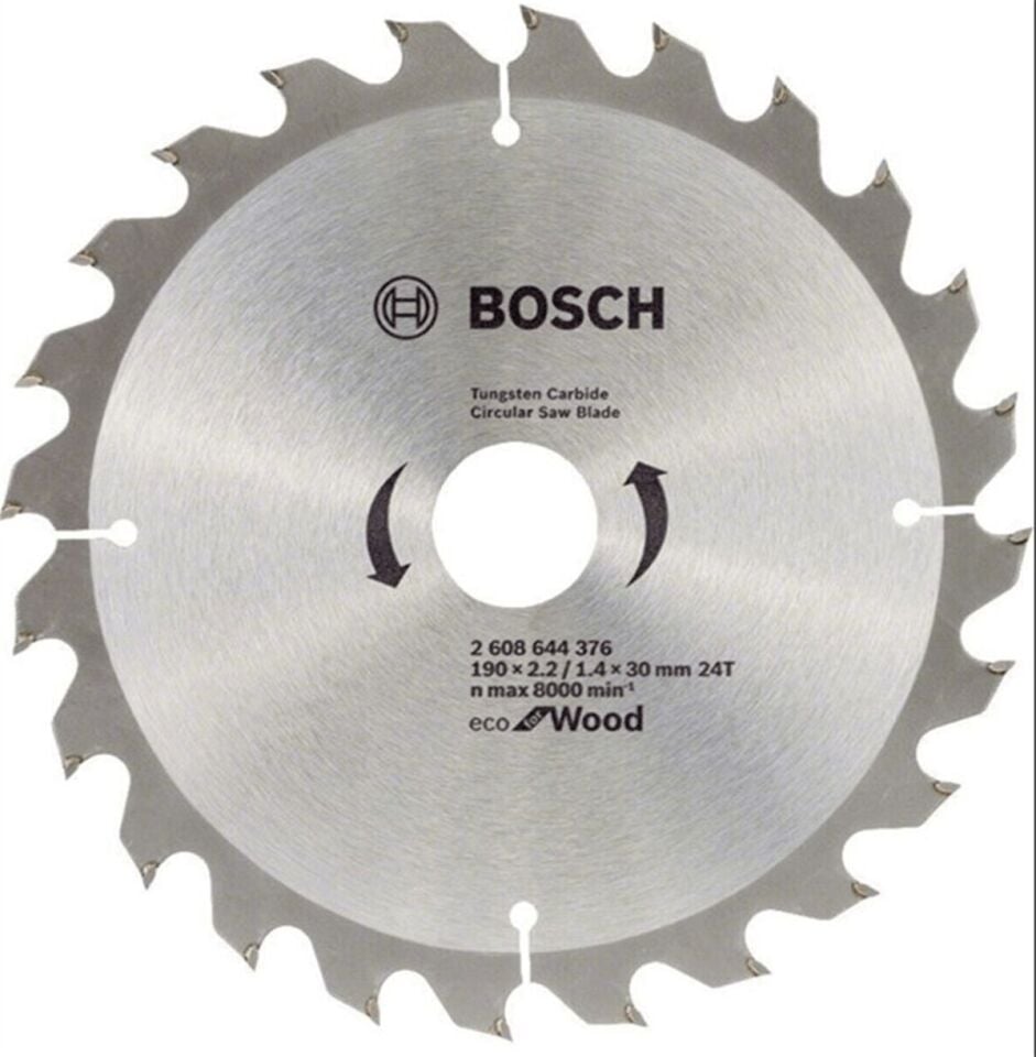Bosch Daire Testere Bıçağı Eco For Wood 190x30 mm 24 Diş 2608644627