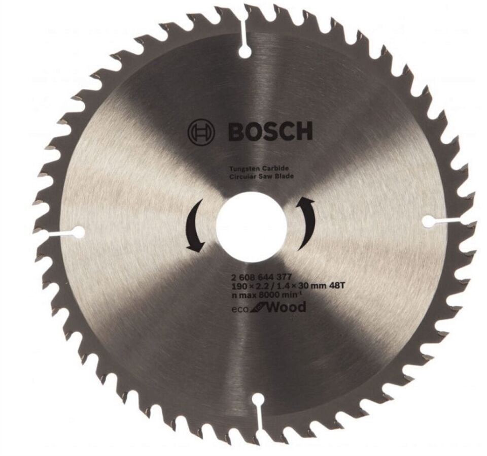 Bosch Daire Testere Bıçağı Optiline Eco For Wood 190x30 Mm 48 Diş 2608644628