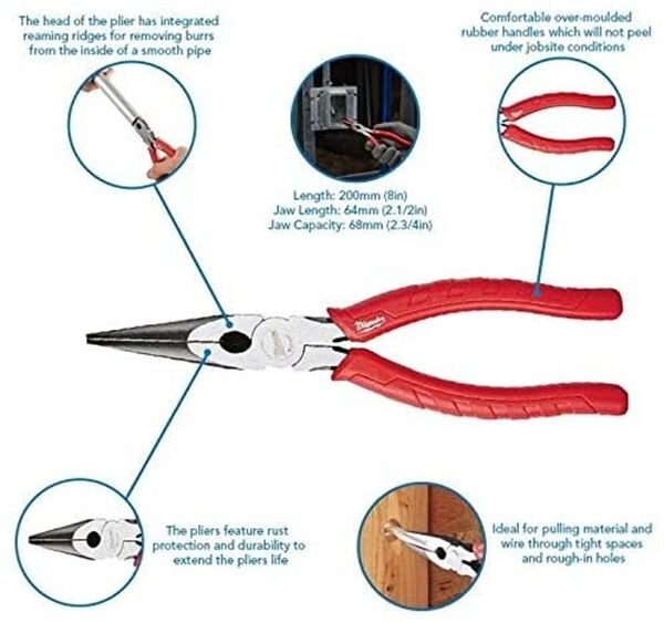 Milwaukee T48226101 Ağır Hizmet Tipi Kargaburun 210MM
