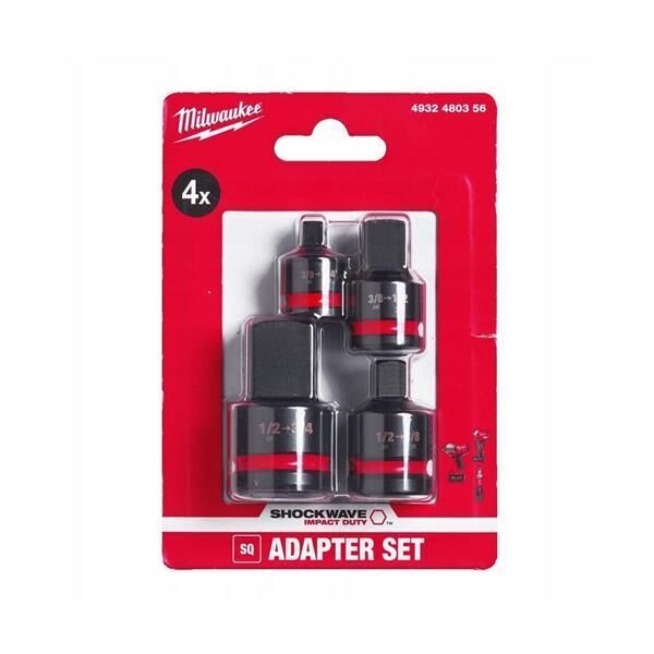 Milwaukee Darbeli Lokma Adaptör Set 4 PARÇA 4932480356