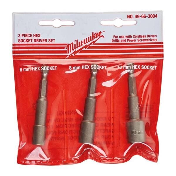 Milwaukee 3 Parça 65 Mm Shockwave Bits Uç Hex Lokma Seti