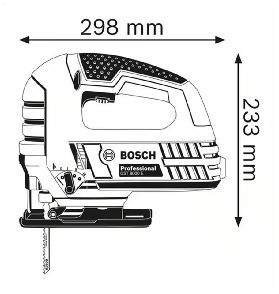 Bosch Profesyonel GST-8000E 710W Dekupaj Testere