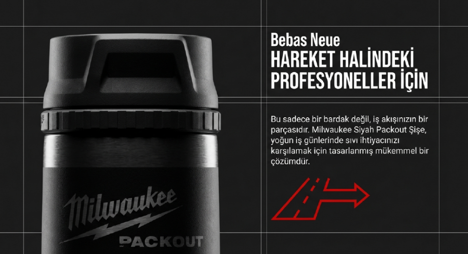 Milwaukee Packout Termos Bardak 355 ML Siyah 4932498978