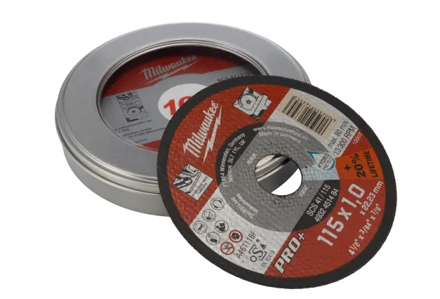 Milwaukee İnox Kesme Taşı Metal Kutu 10'LU 4932478997