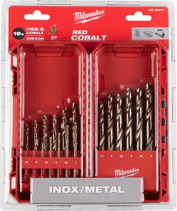 Milwaukee Metal Matkap Ucu Red Cobalt 19 Parça 4932493867