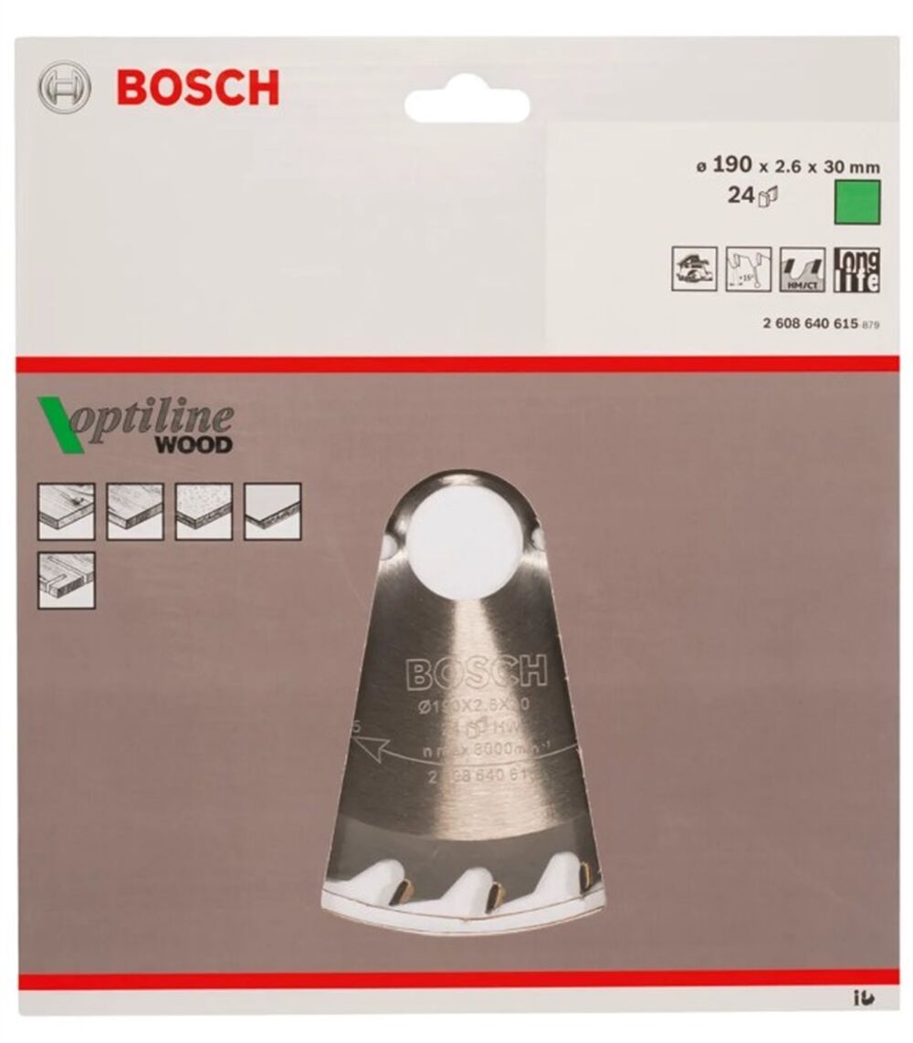 Bosch Optiline Ahşap Daire Testere Bıçağı 305x30 mm (96 Diş)