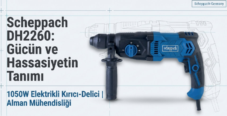 Scheppach Elektrikli Kırıcı Delici DH2260