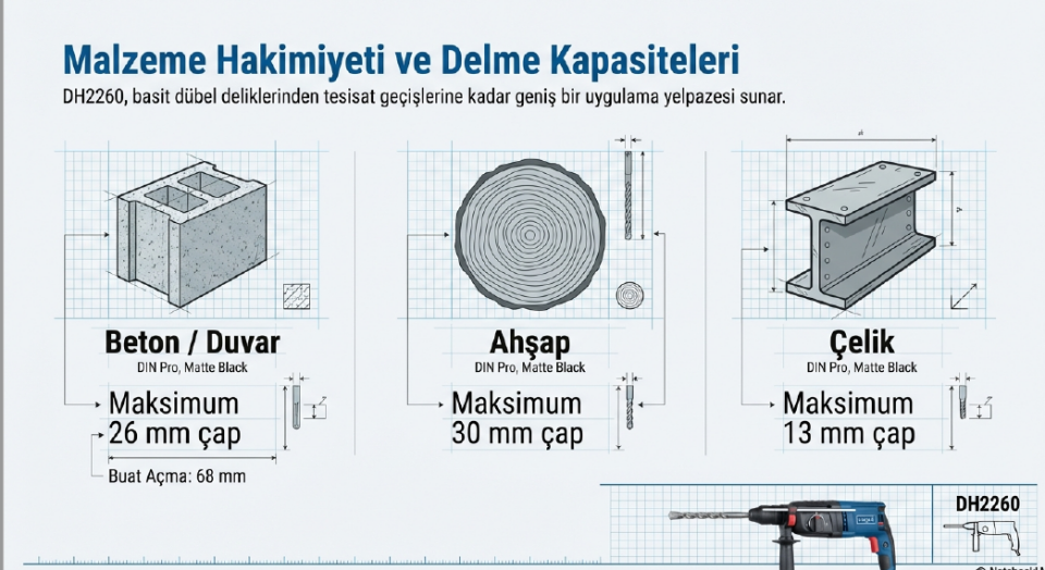 Scheppach Elektrikli Kırıcı Delici DH2260