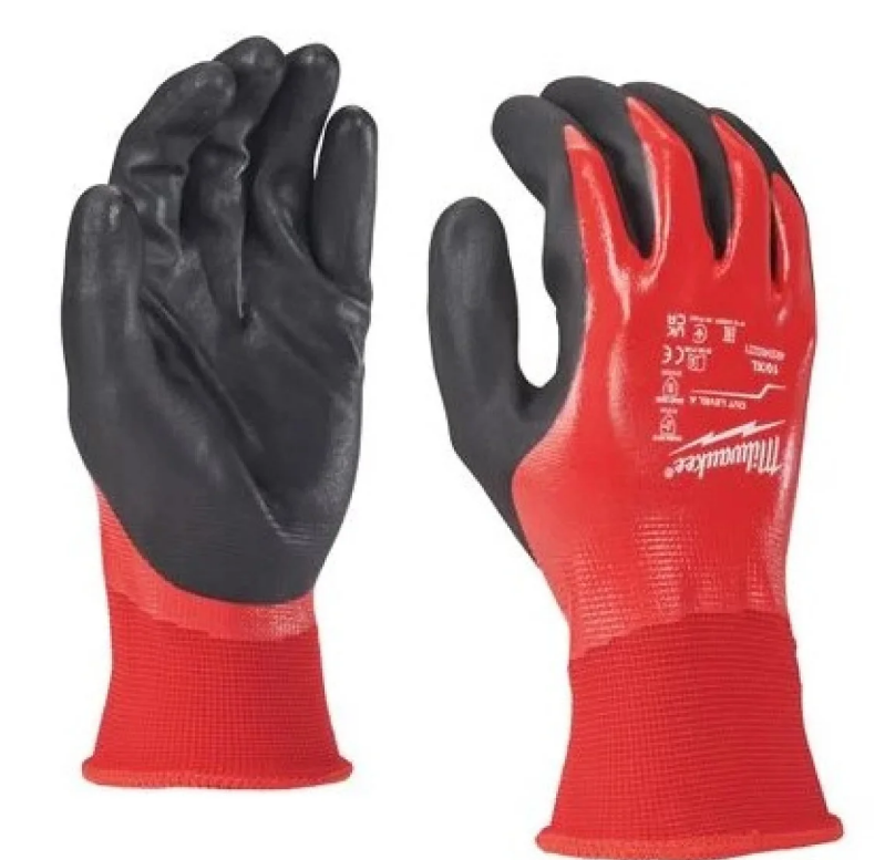 Milwaukee Sıvı ve Yağ 1.Derece Kesik Korumalı Eldiven 10/XL PK(12) 4932493226