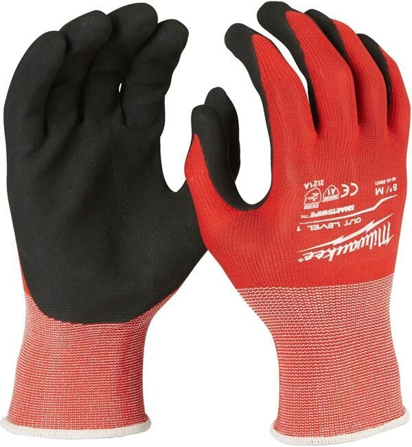 Milwaukee 1.Derece Kesik Korumalı Nitril Eldiven S/7 4932479712
