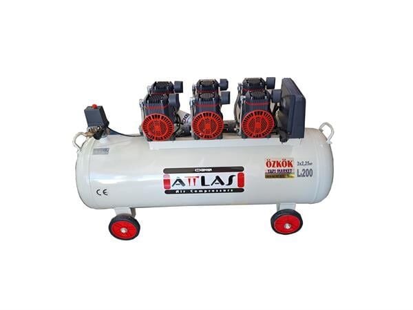 Attlas 200 LT 6,75 HP Sessiz Monofaze Kompresör SC60200