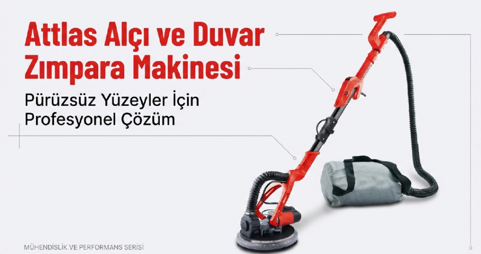 Attlas Ats750P Duvar Zımpara Makinası A0105037