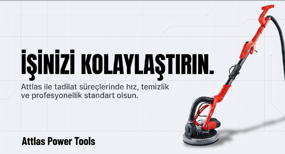 Attlas Ats750P Duvar Zımpara Makinası A0105037