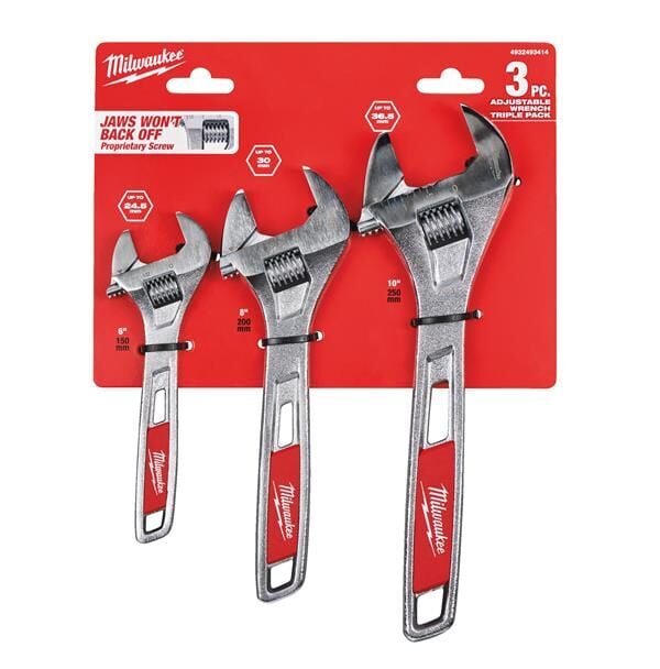 Milwaukee Kurbağacık Set 3 Parça 150/200/250 MM 4932493414