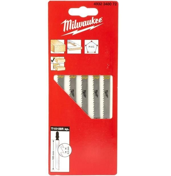 Milwaukee Dekupaj Bıçağı T101BR PK(5) 4932348072