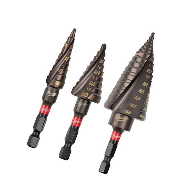 48899266 Milwaukee SHOCKWAVE Kademeli Matkap Uç Seti 3 Parça 48899266