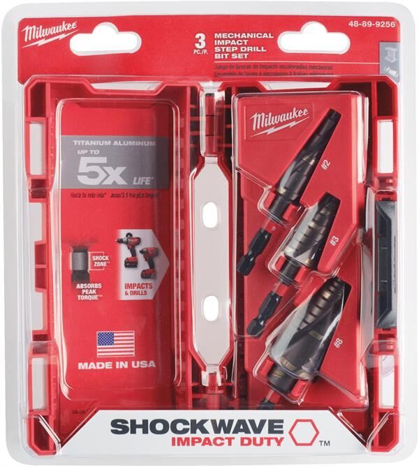 Milwaukee SHOCKWAVE Kademeli Matkap Uç Seti 3 Parça 48899266