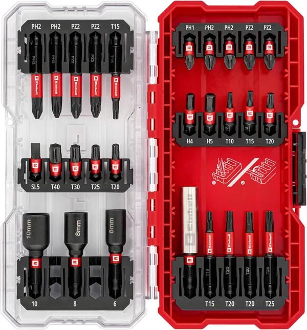 Einhell S-Case 28 Parçalı Darbeye Dayanıklı Uç Seti (25 Mm Uç, 50 Mm Uç, 60 Mm Uç Tutucu, Lokma Anahtar Uçları, Saklama Kutusu Dahil) Bits Uç Seti-108703