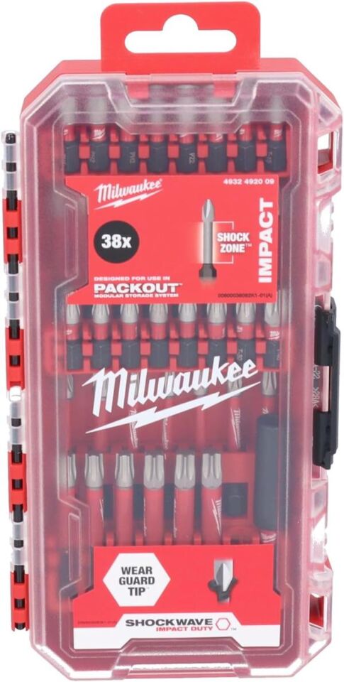 Milwaukee Shockwave Bits Uç Seti 38 Parça Yeni Kutu T4932492009