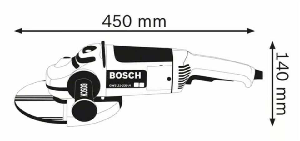 Bosch GWS 21-230 Profesyonel Taşlama Makinesi 2100 Watt 230 mm