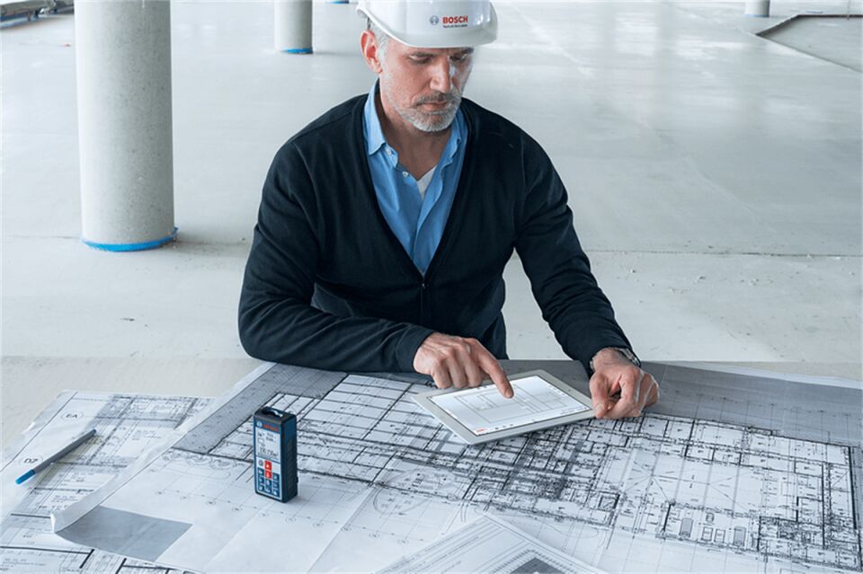 Bosch GLM 100 C Lazerli Uzaklık Ölçer Professional 100 Mt.