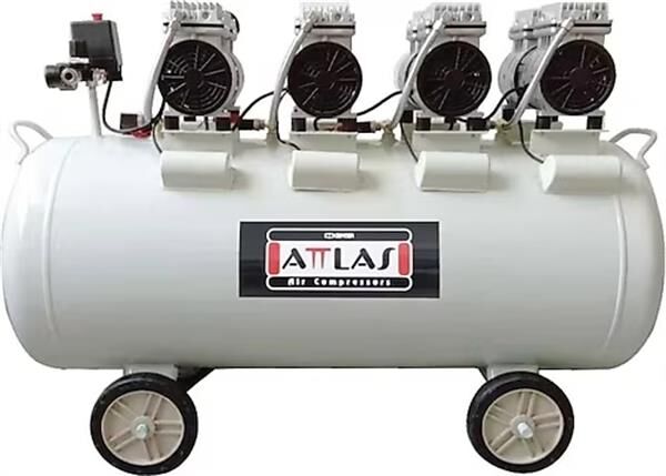 Attlas Panolu Sessiz Monofaze Hava Kompresörü 4 HP 200 LT SC20200