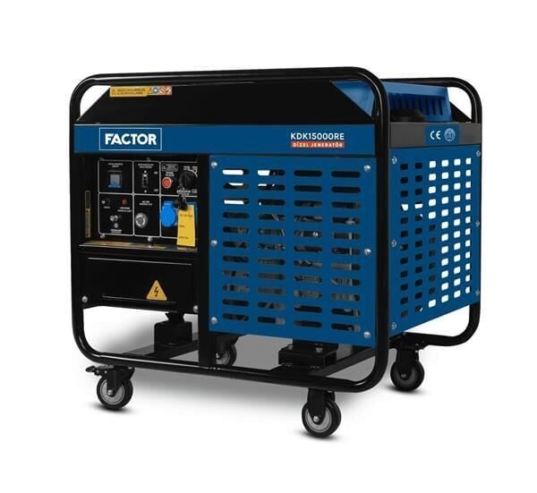 Factor KDK15000RE Dizel Jeneratör 15KVA Marşlı Monofaze