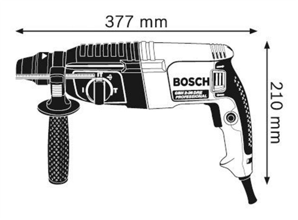 Bosch GBH 2-26 DRE Profesyonel Kırıcı - Delici Matkap