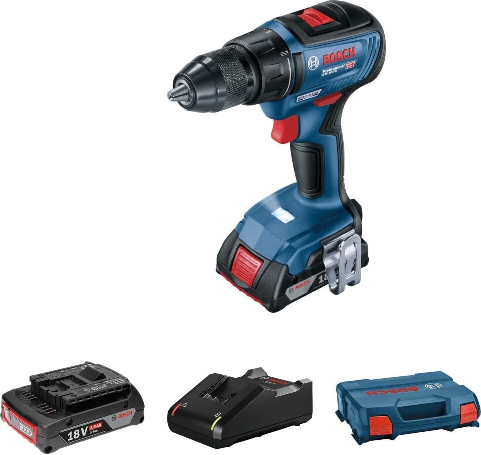 Bosch Professional GSR 18v-50 Akülü Delme Vidalama Makinesi 2x 2*2.0ah Akü,Şarj Cihazı