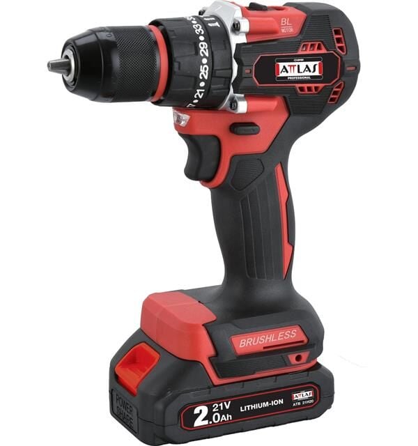 Attlas ATB 21 BLPD-202C 21V 2x2.0 Ah Çift Akülü Kömürsüz Darbeli Matkap