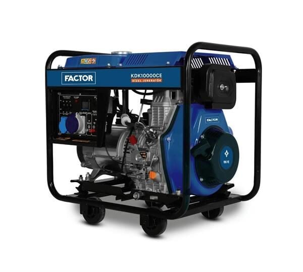Factor KDK10000CE Dizel Jeneratör 9.4 KVA İpli ve Marşlı Monofaze