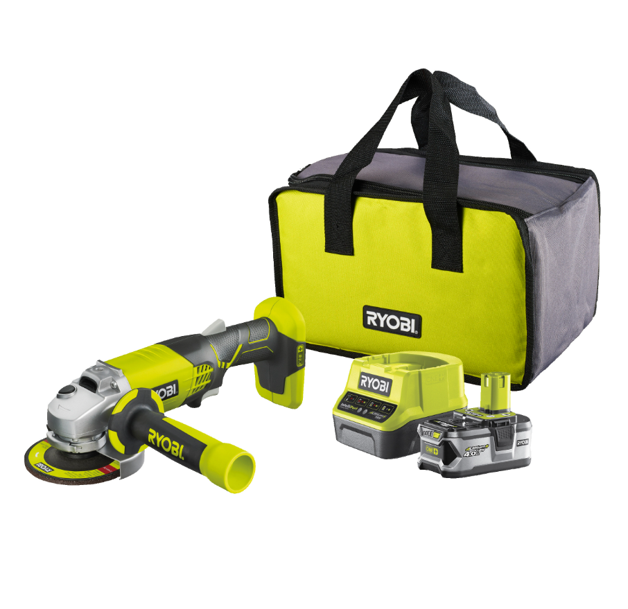 Ryobi R18AG-140S 18V 1x 4.0 Ah Li-On Akülü Taşlama 5133004301