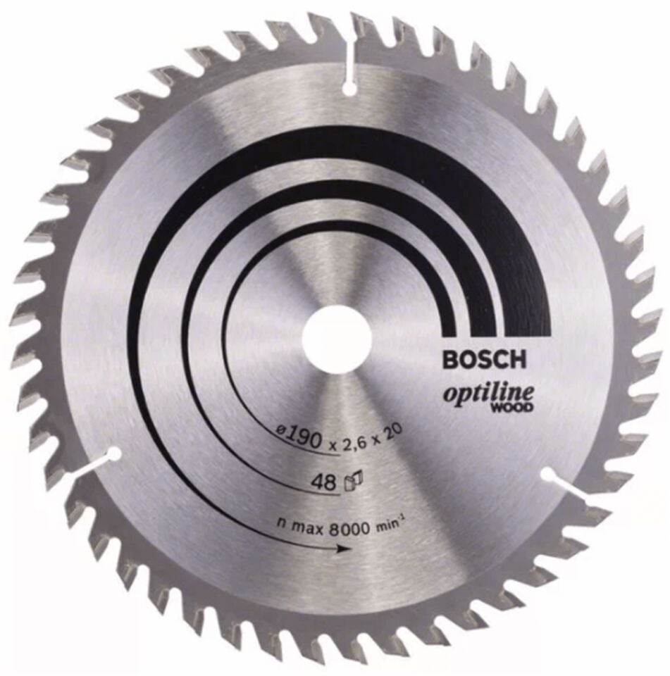 Bosch Daire Testere Bıçağı 190*2.6*20/16mm 48 Diş