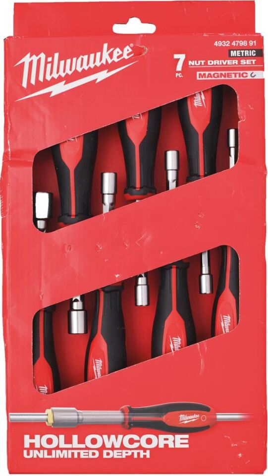 Milwaukee Hollowcore Manyetik Lokma Tornavida Set - 7 Parça 4932479891