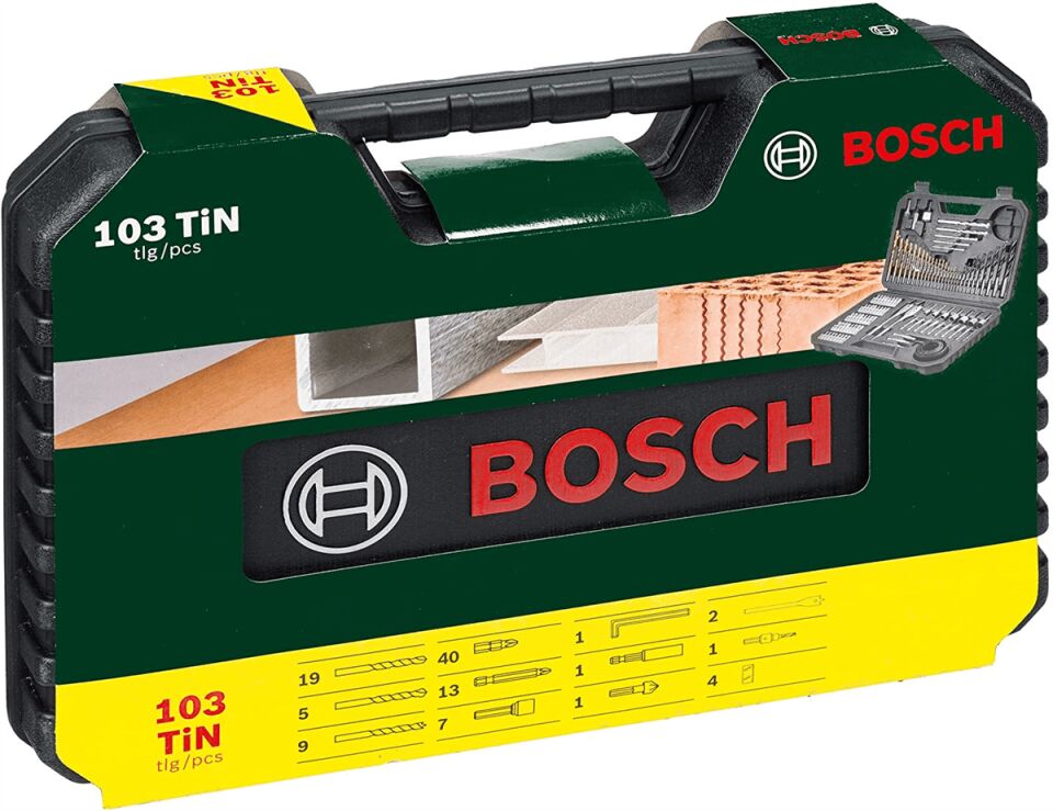 Bosch V-Line 103 Parça Vidalama Ve Matkap Ucu Seti  - 2 607 017 367