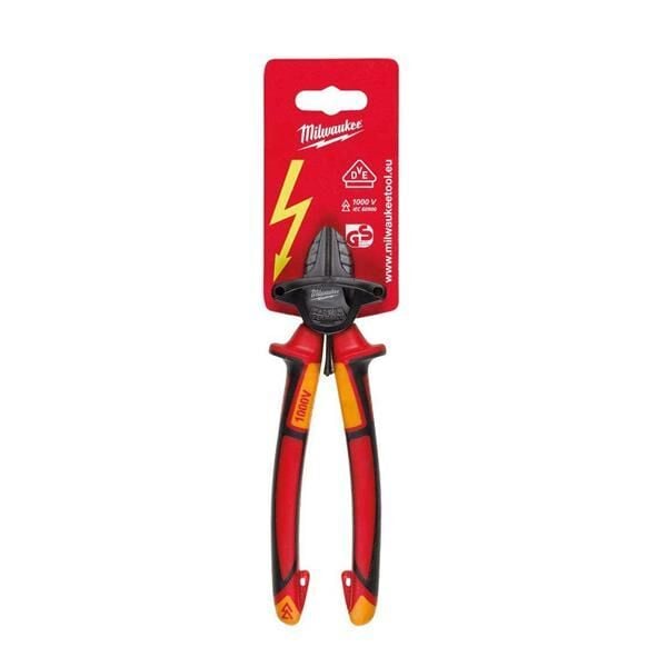 Milwaukee 180 Mm Ağır Hizmet Tipi VDE Elektrikçi, İzoleli Yan Keski  4932464568