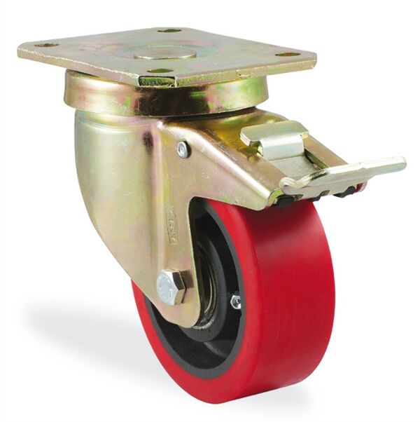 Kama Ağır Hizmet Döküm Frenli Teker 100x35 4102F