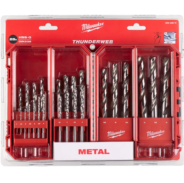 Milwaukee Metal Matkap Ucu Set 25 Parça (1-13) Thunderweb Seri 4932493870