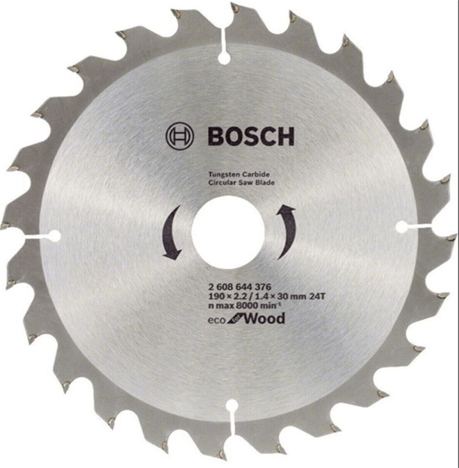 Bosch Daire Testere Bıçağı Eco For Wood 190x30 mm 24 Diş 2608644627