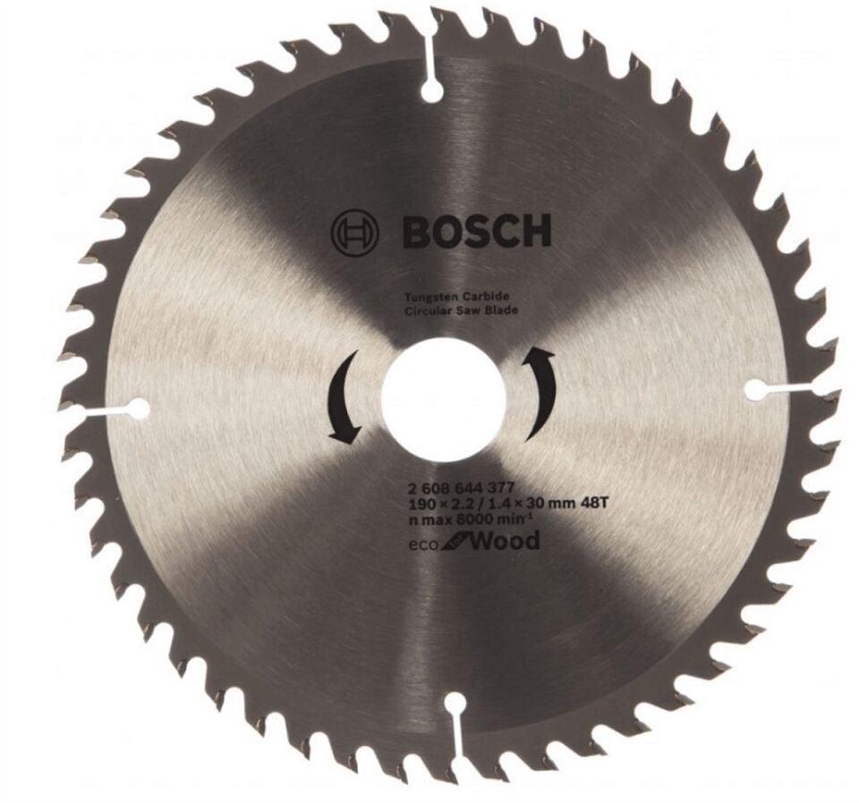 Bosch Daire Testere Bıçağı Optiline Eco For Wood 190x30 Mm 48 Diş 2608644628