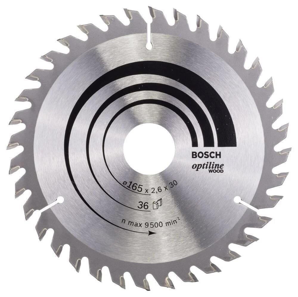 Bosch Daire Testere Bıçağı Optiline Wood 165*2.6*30 MM 36 Diş 65180282