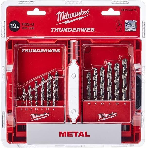 Milwaukee Thunderweb DIN338 Matkap Ucu Seti 19 Parça 4932352374