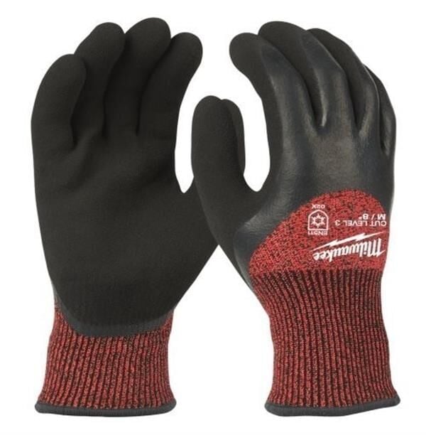 Milwaukee 3. Derece Kesik Korumalı Kışlık Nitril Eldiven - 9/ L - 12 Adet 4932471611