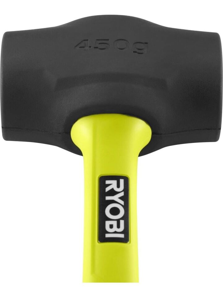 Ryobi RHHM450 Fiber Saplı Siyah Lastik Tokmak 450 GR 5132006041