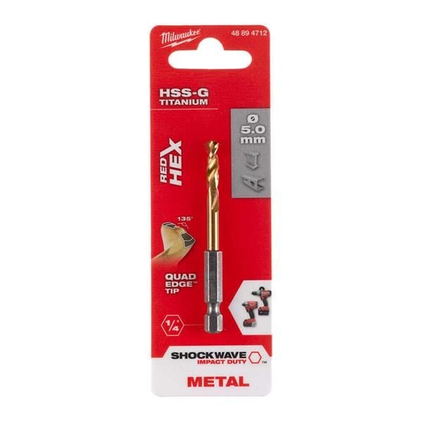 Milwaukee 5X 93 MM HSS-G Hex Girişli Metal Matkap Ucu 48894712